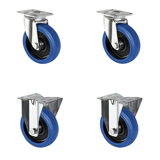 BLUE ELASTIC CASTOR WHEEL FIX SW, BRK — Premium B2B Hardware Supply Al Farhan Hardware Trading — B2B wholesale blue elastic castor wheel fix sw, brk in Dubai UAE