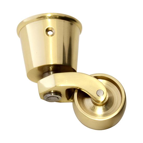 BRASS ROUND CASTOR — Premium B2B Hardware Supply Al Farhan Hardware Trading — B2B wholesale brass round castor in Dubai UAE