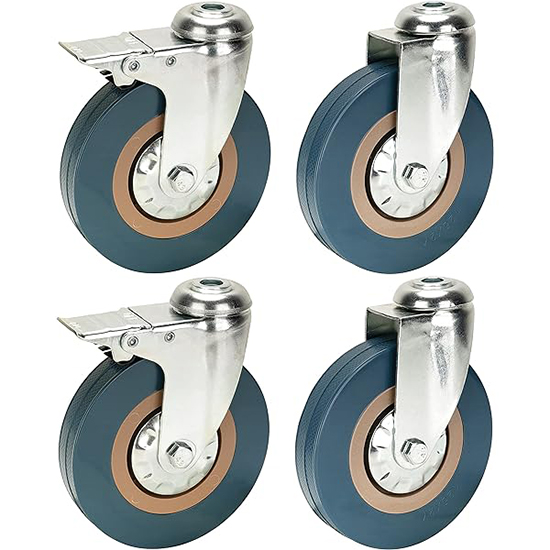 NYLON GREY CASTER HOLO — Premium B2B Hardware Supply Al Farhan Hardware Trading — B2B wholesale nylon grey caster holo in Dubai UAE