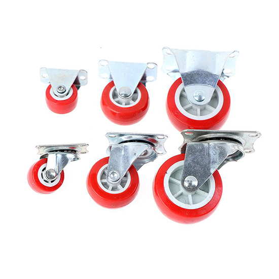 RED FURNITURE CASTOR — Premium B2B Hardware Supply Al Farhan Hardware Trading — B2B wholesale red furniture castor in Dubai UAE