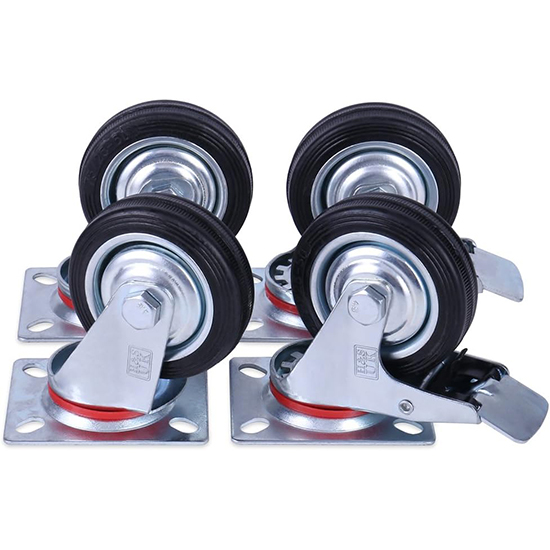 RUBBER CASTOR HEAVY DUTY — Premium B2B Hardware Supply Al Farhan Hardware Trading — B2B wholesale rubber castor heavy duty in Dubai UAE